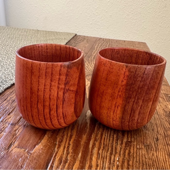 Set of 2 Articture Margaux Wooden Cups - Picture 4 of 9